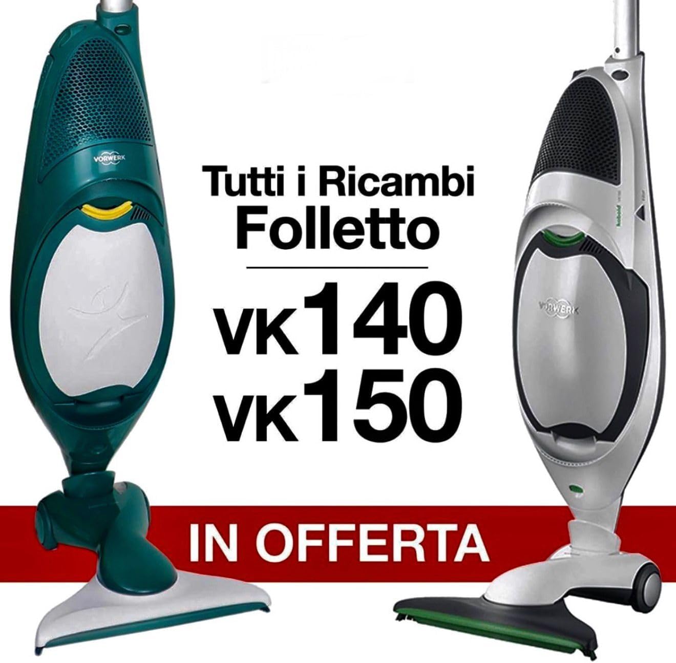 Motore Adattabile compatibile con Folletto VK140 e VK150, in Plastica