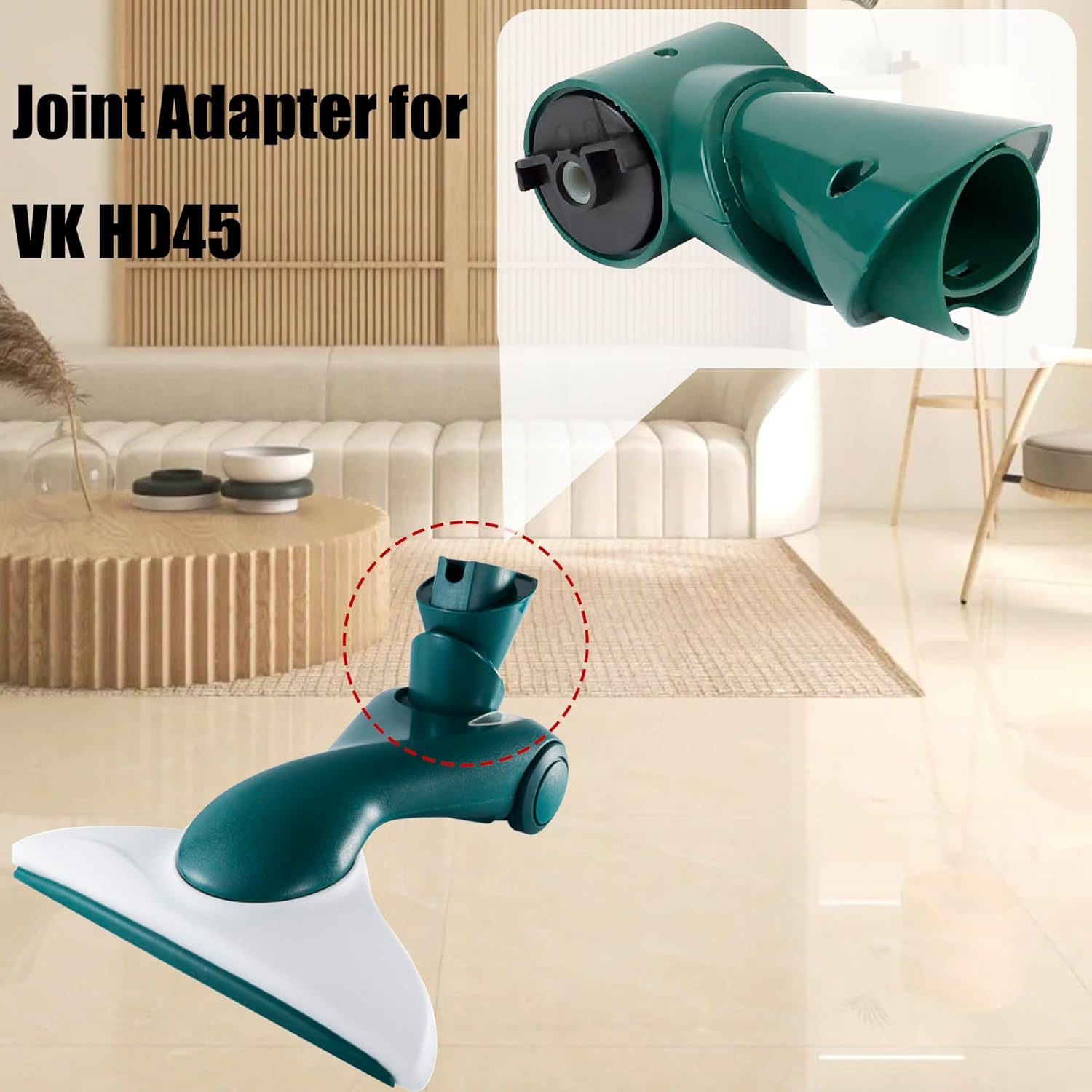 Snodo compatibile per Folletto VK135 VK136 VK140 Ricambio per Kobold Giunto Snodato HD35 HD40 - Verde