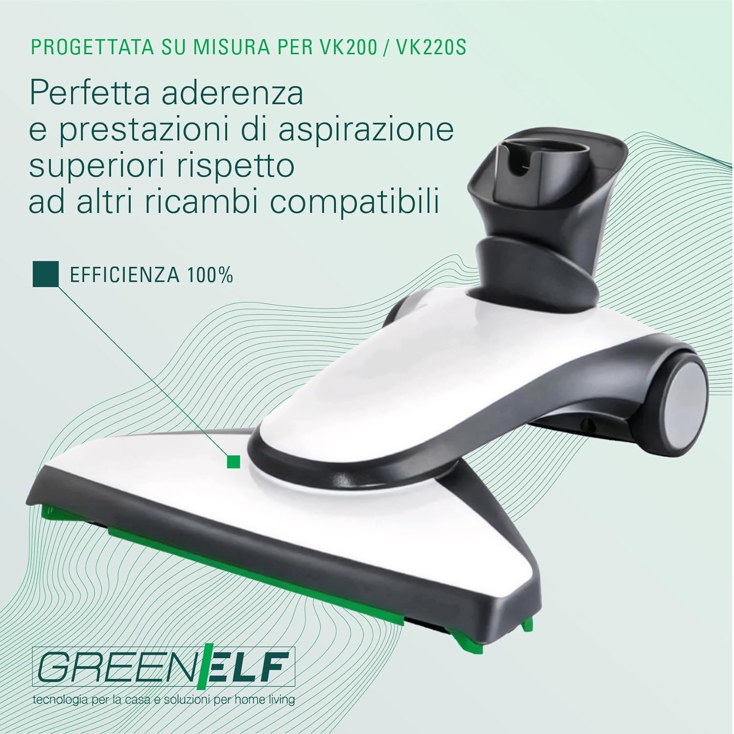 Spazzola Compatibile Per Folletto VK200 e VK220S, MODELLO 2026, con Sottospazzola | Ricambio Alta Qualità per Pulizia Efficace su Tutti i Pavimenti