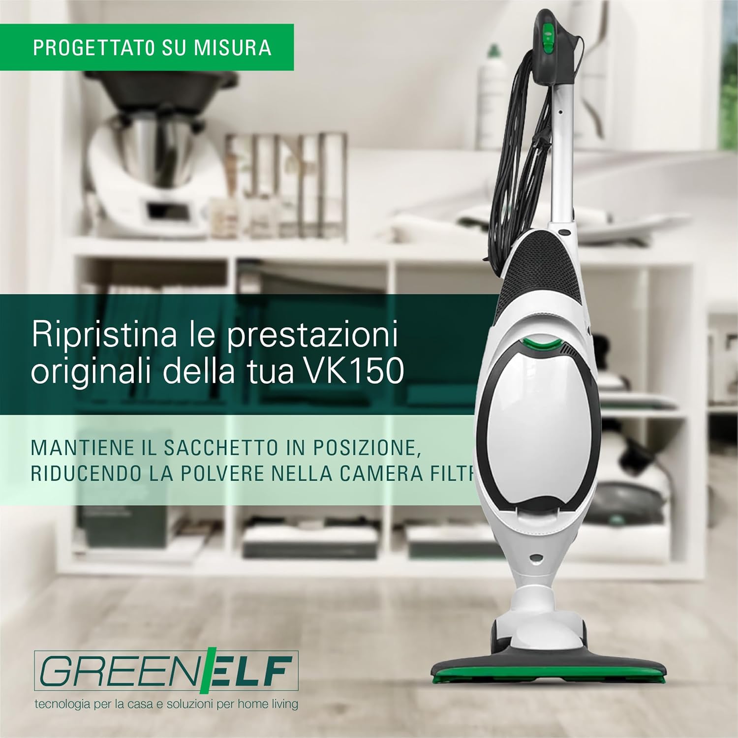 Sportello Folletto VK150 Compatibile 100%, Ricambio per Folletto VK150 Unità Filtro, Chiusura Ermetica, Riduce la Polvere nella Camera Filtro | Plastica ABS Rinforzata, Facile da Montare