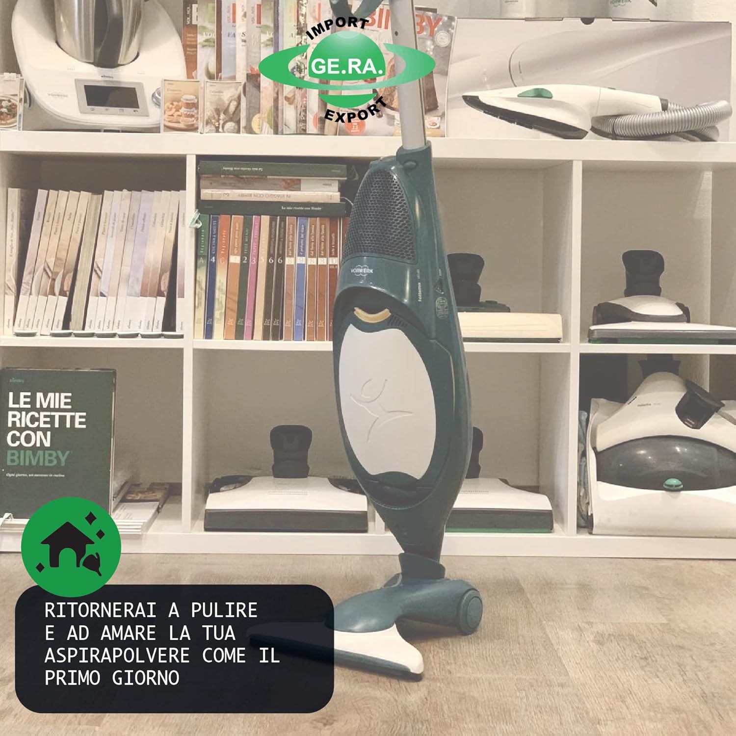 GE.RA Sportello Filtro Compatibile Folletto VK140 Aspirapolvere – Ricambio Inferiore Chiusura Sicura Anti-Polvere, ABS Alta Resistenza – Installazione Facile Senza Adattamenti