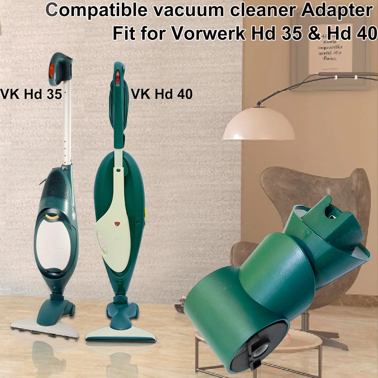 Snodo compatibile per Folletto VK135 VK136 VK140 Ricambio per Kobold Giunto Snodato HD35 HD40 - Verde