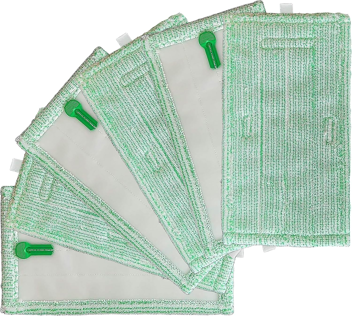 Panni Pulilava per Folletto SP600 SP600S Panno Lavapavimento in Microfibra Morbido adatto Parquet - Verde 6pcs